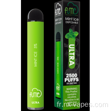 Vapes de fumées fumées ultra 2500puffs